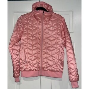 Under Armour Women's Pink ColdGear Reactor Performance Jacket Size Medium - EUC!